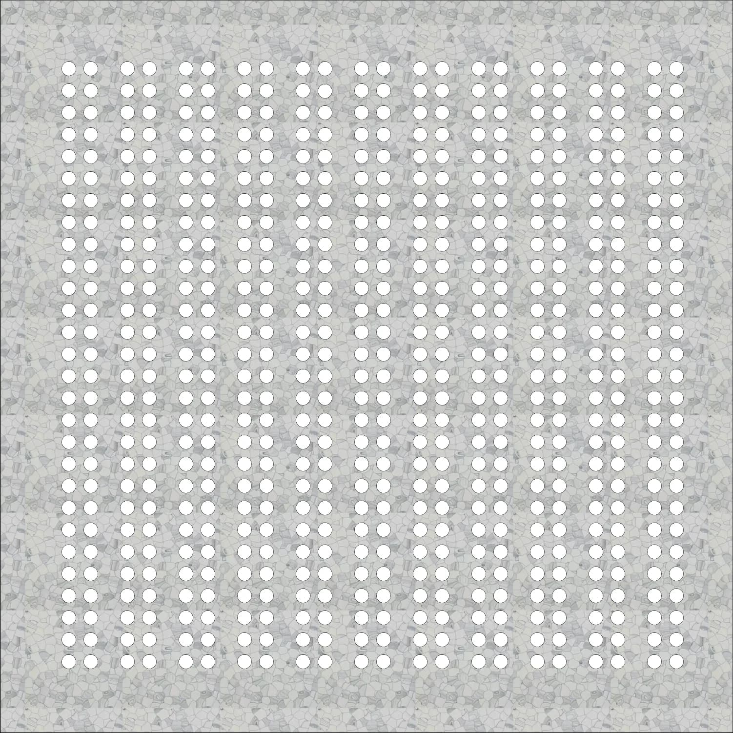 Steel Perforated Panel, Open Rate: 33%